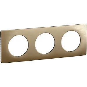 LEGRAND Céliane Plaque triple bronze satiné - CP1603