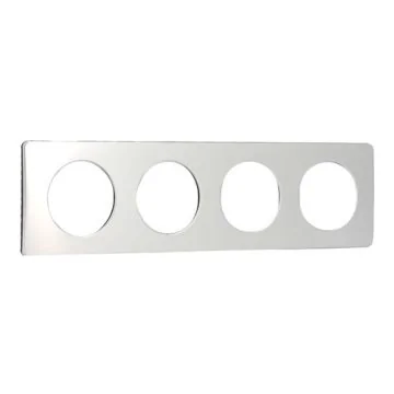 LEGRAND Céliane Plaque quadruple alu satiné - CP1704