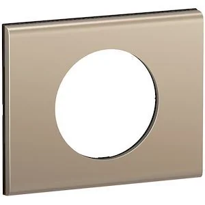 Plaque simple nickel satiné LEGRAND Céliane