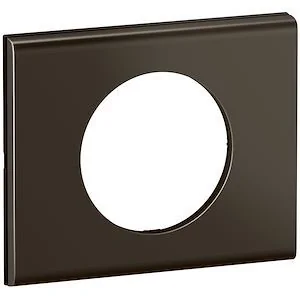 Plaque simple nickel sombre satiné LEGRAND Céliane