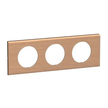 LEGRAND Céliane Plaque triple chêne - CP2403