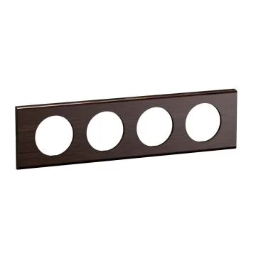 LEGRAND Céliane Plaque quadruple frêne wengué - CP2504