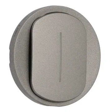 Enjoliveur interrupteur ou va-et-vient témoin LEGRAND Céliane titanium