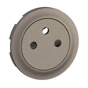 LEGRAND Céliane Enjoliveur prise de courant 2P+T surface titane - CT0111
