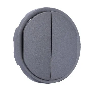 LEGRAND Céliane Enjoliveur double poussoir NO+NF lumineux titanium - CT3001