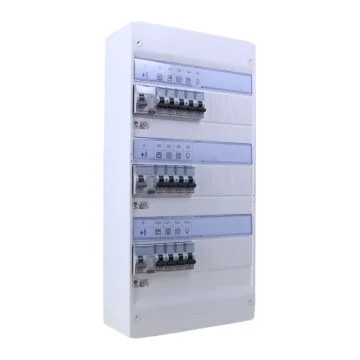 Tableau électrique pré-équipé 3 rangées 1ID 40A 2ID 63A 13 disjoncteurs assemblé par 123elec avec composants LEGRAND