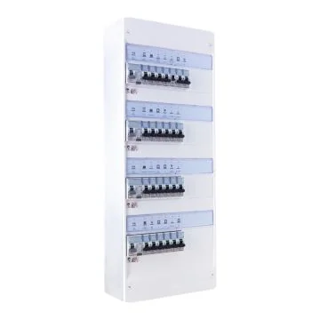 Tableau électrique pré-équipé 4 rangées 4ID 63A 23 disjoncteurs + 1 contacteur J/N assemblé par 123elec avec composants LEGRAND