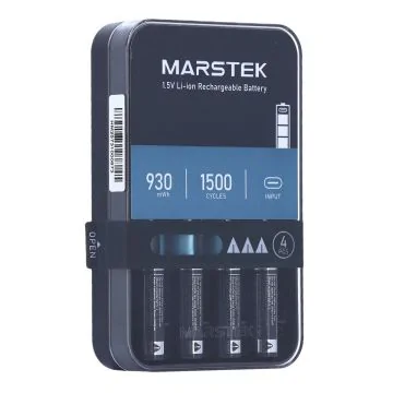 MARSTEK 4 Piles rechargeables USB-C Li-ion AAA - 7018C