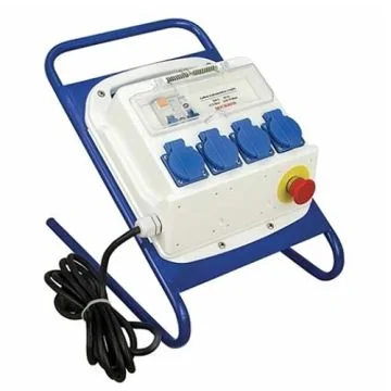 MICHAUD coffret de chantier monophasé IP44 4 prises 16A 2P+T sur support avec cordon - P485