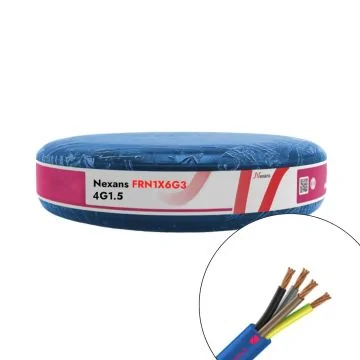 Câble électrique FR-N1X6G3 4G1.5² N/M/B/VJ NEXANS - Couronne de 100m