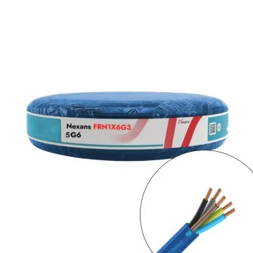 Câble électrique FR-N1X6G3 5G6² N/M/G/B/VJ NEXANS - Couronne de 50m