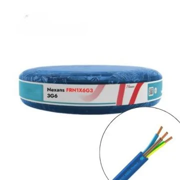 Câble électrique FR-N1X6G3 3G6² B/M/VJ NEXANS - Couronne de 50m