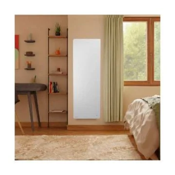 radiateur connecté à inertie fonte vertical Noirot Walter 2 blanc 2000W - photo ambiance intérieur