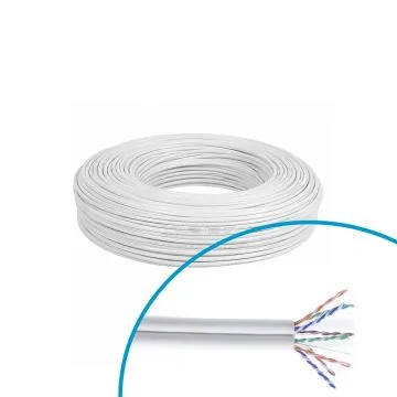 Câble RJ45 informatique Catégorie 6 F/UTP 2X4P 350Mhz EASYLINK - Couronne 50m