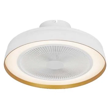 OSRAM Ventilateur de plafond compact réversible et lumineux 49W 3CCT 3000lm dimmable blanc