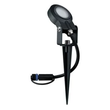 PAULMANN Spot LED extérieur sur piquet orientable Plug & Shine IP67 24V 6,4W 90lm 3000K anthracite - 93934