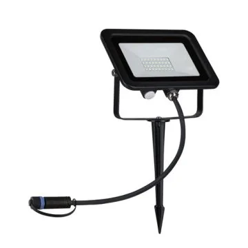 PAULMANN Projecteur extérieur sur piquet orientable Plug & Shine IP65 24V 15,5W 1400lm 3000K noir - 94374