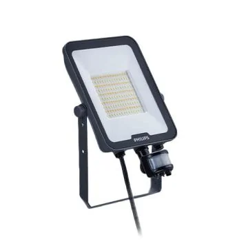 PHILIPS Projecteur extérieur LED all in extra plat à détection 230V 50W 6000lm CCT noir - 736184