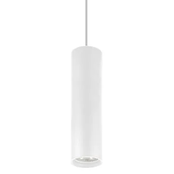 Suspension cylindrique avec douille GU10 blanc