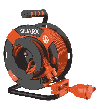 Enrouleur électrique de jardin 25m Quarx avec câble H05VV-F 3G0,5mm²