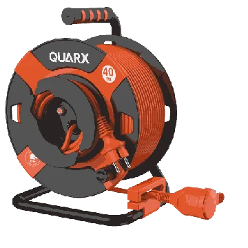 QUARX Enrouleur électrique de jardin 40m H05VV-F 3G1.0 - 6635