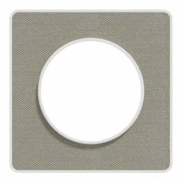 SCHNEIDER Odace Touch Plaque simple Kvadrat perle avec liseré blanc - S520802KG