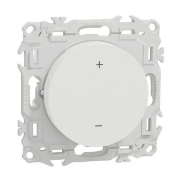 SCHNEIDER Wiser Odace Thermostat connecté filaire 2A Zigbee blanc craie - S920502