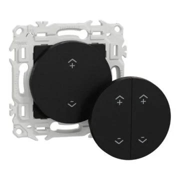 SCHNEIDER Wiser Odace Interrupteur centralisé sans fil 2 ou 4 boutons poussoirs noir onyx - S940531