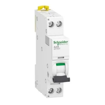 SCHNEIDER Acti9 iDT40T Disjoncteur 16A Ph+N courbe C 6kA 230V - A9P22616