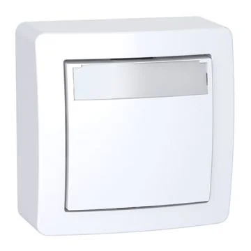 SCHNEIDER Alréa Bouton poussoir porte étiquette saille complet - ALB62062P