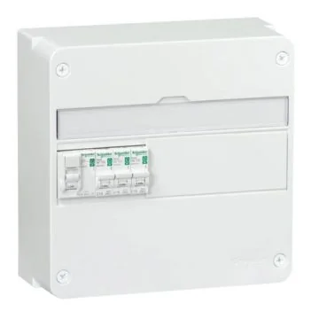 SCHNEIDER Resi9 XP Tableau électrique pré-câblé à vis 1 rangée 1ID 40A 3 disjoncteurs