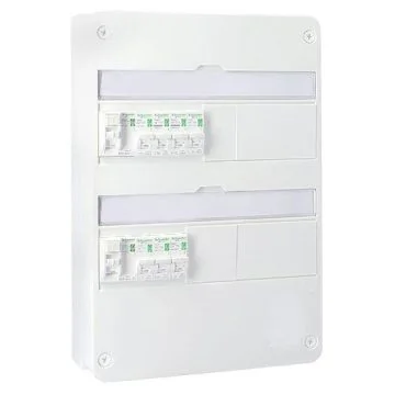 SCHNEIDER Resi9 XP Tableau électrique prééquipé 2 rangées 2ID 40A 7 disjoncteurs