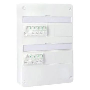 SCHNEIDER Resi9 XE Tableau électrique pré-câblé auto 2 rangées 2ID 40A 7 disjoncteurs