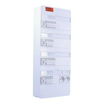SCHNEIDER Resi9 XP Tableau électrique pré-équipé 4 rangées avec prises