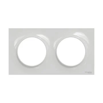 SCHNEIDER Odace Styl Plaque double gris pierre - S520704A1