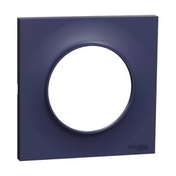 SCHNEIDER Odace Styl Plaque simple bleu cobalt - S550702