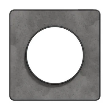 SCHNEIDER Odace Touch Plaque simple ardoise avec liseré anthracite - S540802V