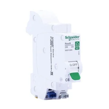 SCHNEIDER Resi9 XE Disjoncteur 6A auto Ph+N  courbe C 3kA 230V - R9EFC606