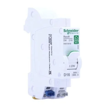 SCHNEIDER Resi9 XE Disjoncteur 16A auto Ph+N courbe D 3kA 230V - R9EFD616