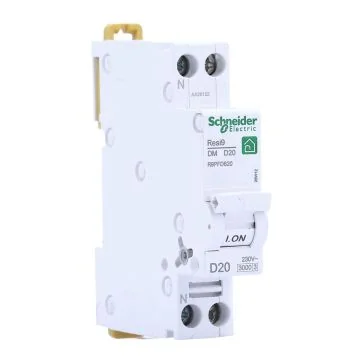 SCHNEIDER Resi9 XE Disjoncteur 25A auto Ph+N courbe D 3kA 230V - R9EFD625