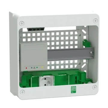 SCHNEIDER Resi9 Connect Coffret de communication Grade 3TV - 4RJ45 avec switch POE - R9H13401VDIXS