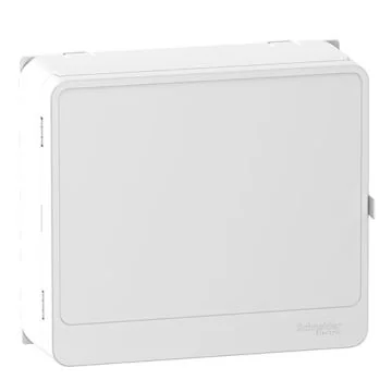 SCHNEIDER Resi9 Habillage + porte styl blanc pour panneau de contrôle et bloc de commande - R9H13418
