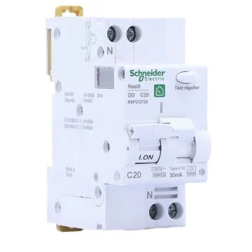 SCHNEIDER Resi9 Disjoncteur différentiel 20A 30mA type C FSI 2 modules 230V - R9PDCF20