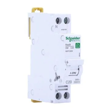 SCHNEIDER Resi9 XP Disjoncteur courbe C 20A Ph+N  - 3kA 230V - R9PFC620