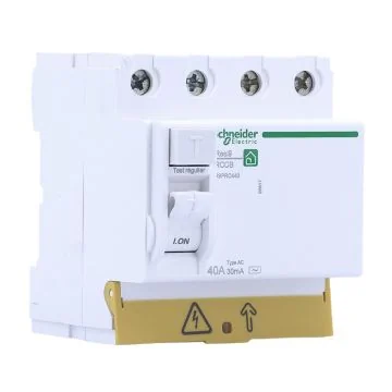 SCHNEIDER Resi9 XP Interrupteur différentiel tétrapolaire 40A 30mA type AC 4 modules 400V - R9PRC440