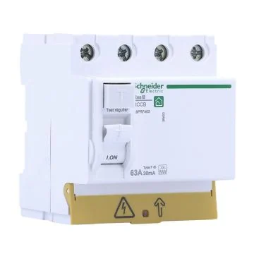 SCHNEIDER Resi9 XP Interrupteur différentiel tétrapolaire 63A 30mA type Fsi 4 modules 400V - R9PRF463