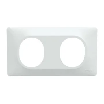 Plaque double horizontale SCHNEIDER Ovalis