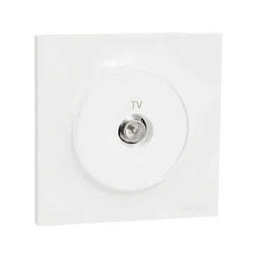 SCHNEIDER Odace Prise TV complète blanc