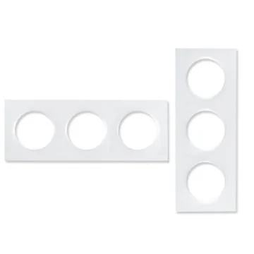 SCHNEIDER Odace Plaque triple blanche