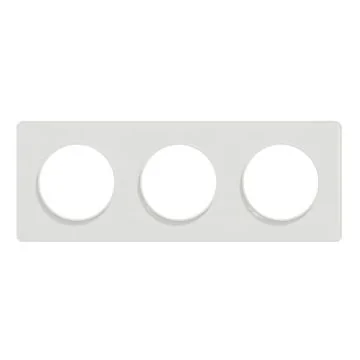 SCHNEIDER Odace Touch Plaque triple blanc - S520806